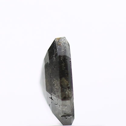 0.93 Carat 6.58 MM Natural Gray Emerald Salt and Pepper Loose Diamond - Blackdiamond