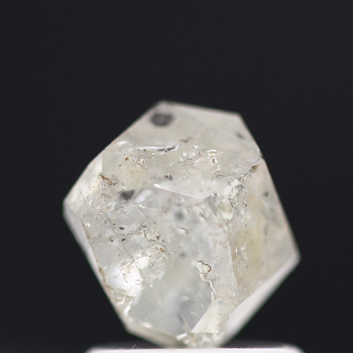 1.35 Carat White Semi Polished Natural Raw Rough Diamond 6.70 MM - Blackdiamond