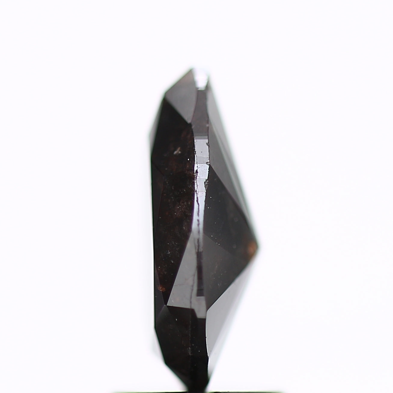 1.89 Carat Natural Pear Black Salt and Pepper Diamond 10.30 MM