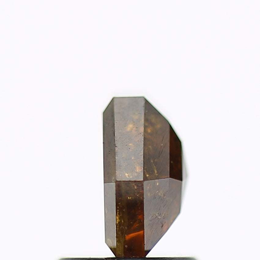 1.31 Carat Fancy Brown Hexagon Salt and Pepper Diamond 7.8 MM