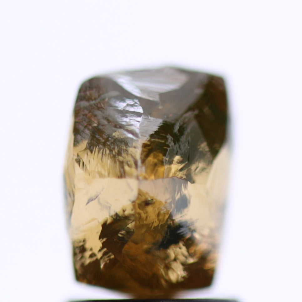2.53 Carat Natural Fancy Champagne Rough Diamond 7.44 MM