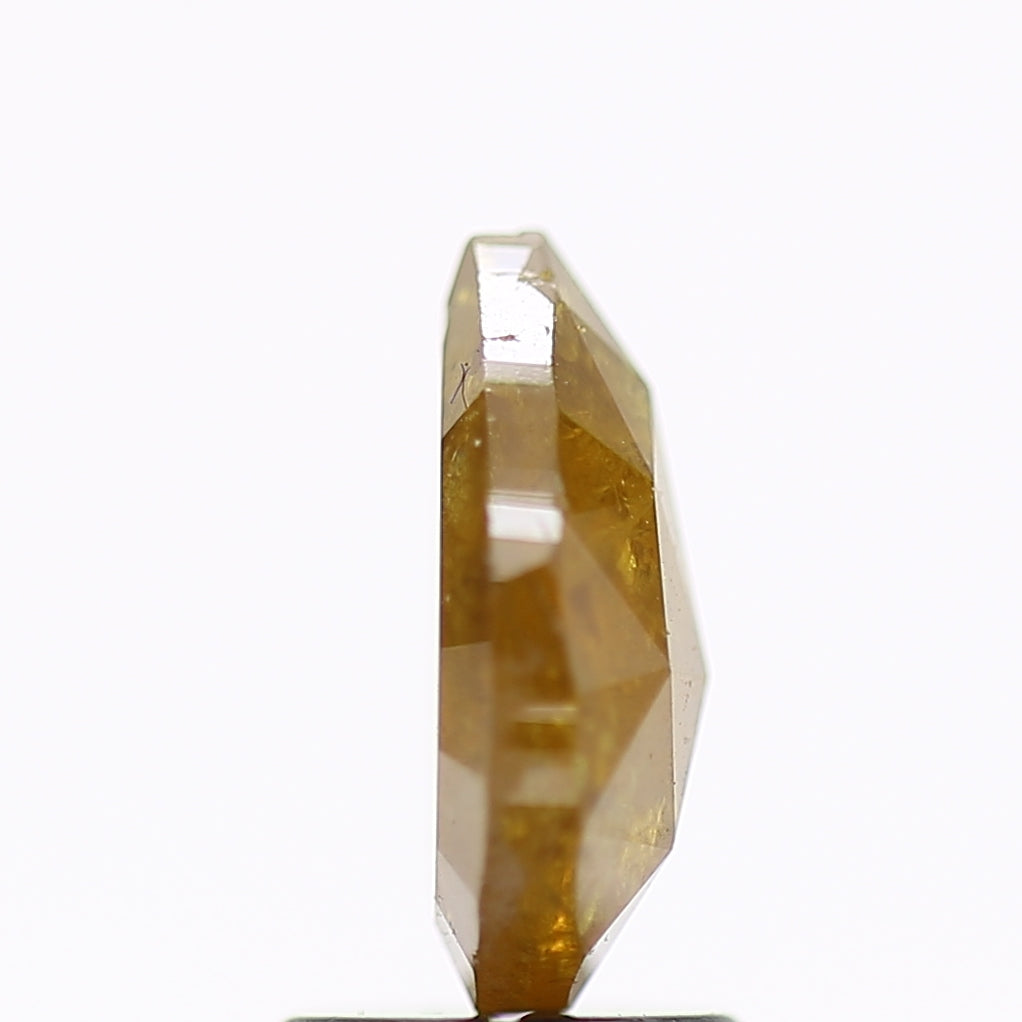 1.91 Carat Pear Salt and Pepper Diamond Fancy Yellow 9.60 MM