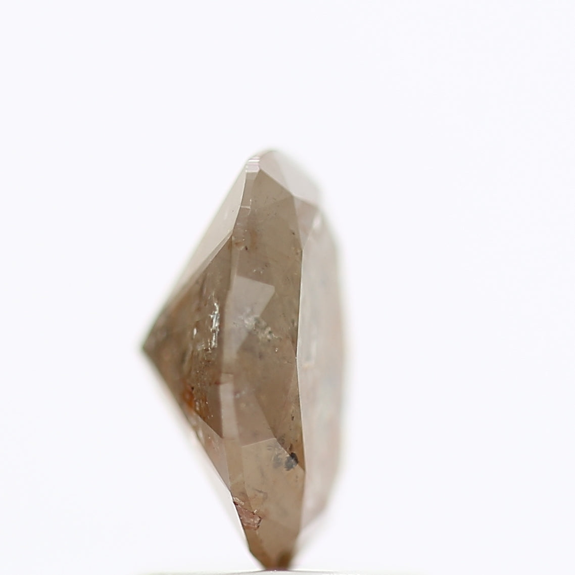 1.20 Carat Orange Brown Oval Salt & Pepper Diamond 8 MM