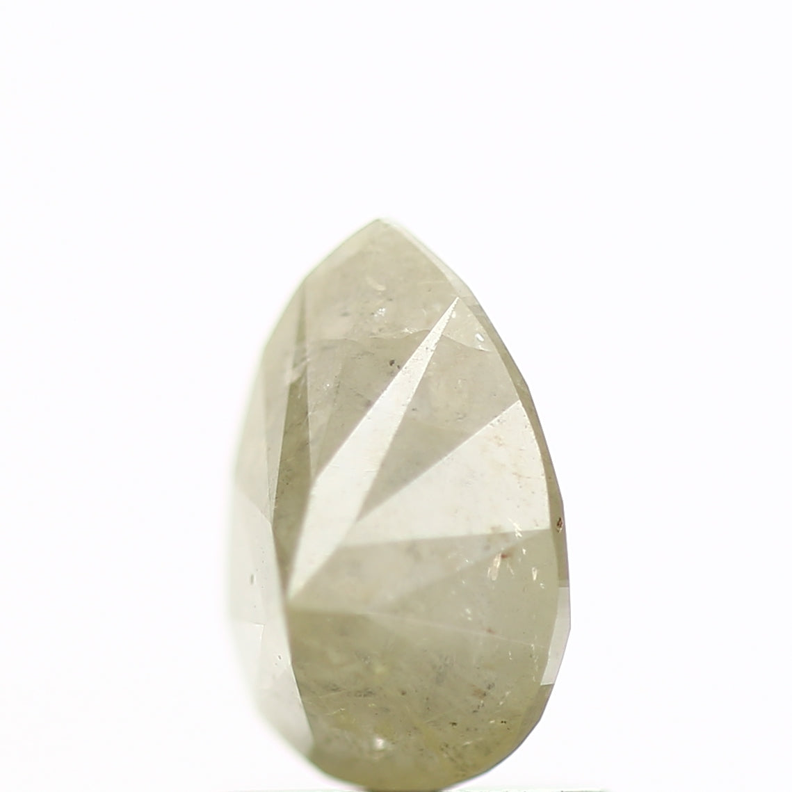 1.13 Carat Natural Diamond Pear Yellow Gray Rustic Diamond SDM235