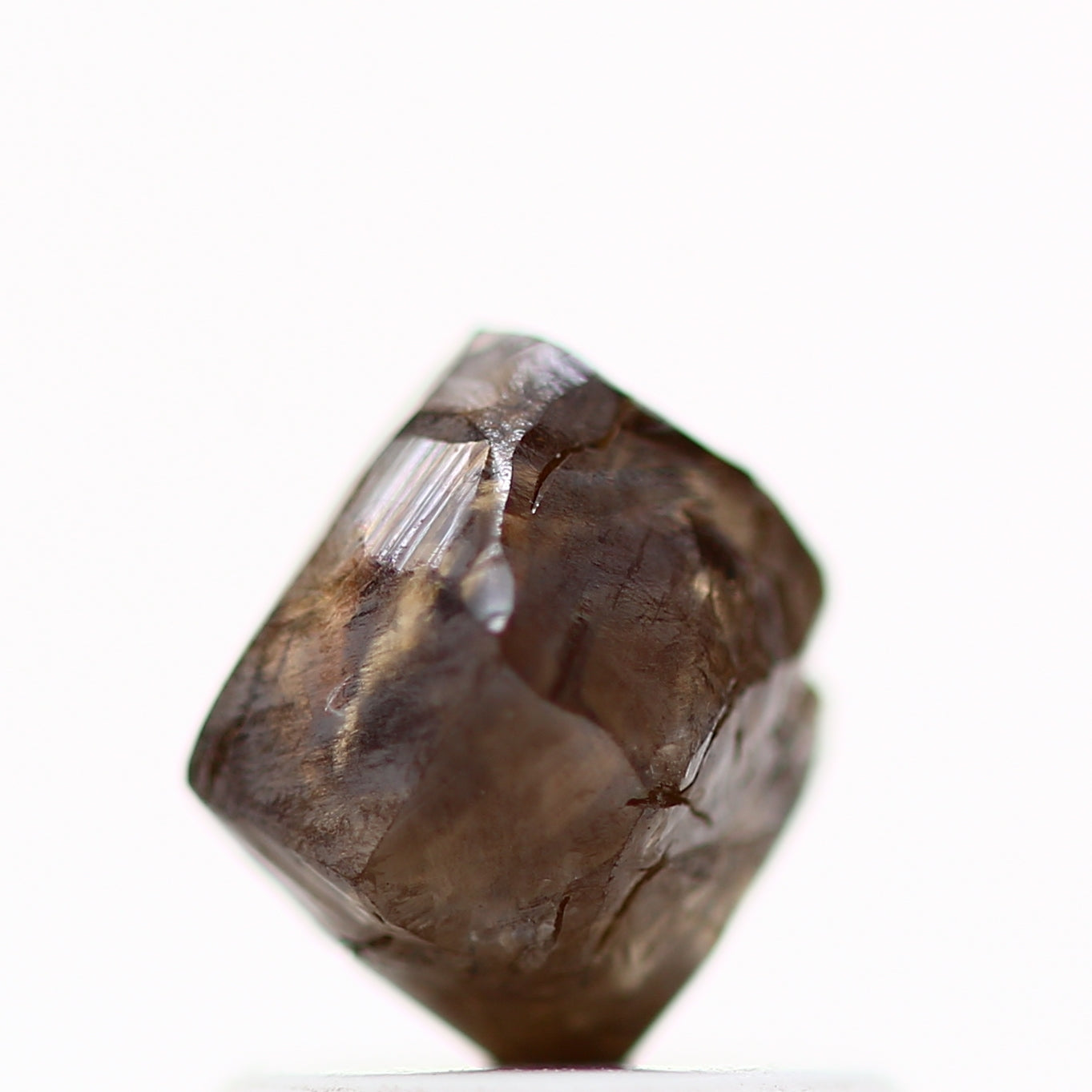 1.26 Carat Natural Fancy Brown Raw Uncut Rough Loose Diamond 6.40 MM - Blackdiamond