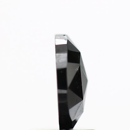 1.18 Carat Oval Cut Black Natural Diamond 8 MM