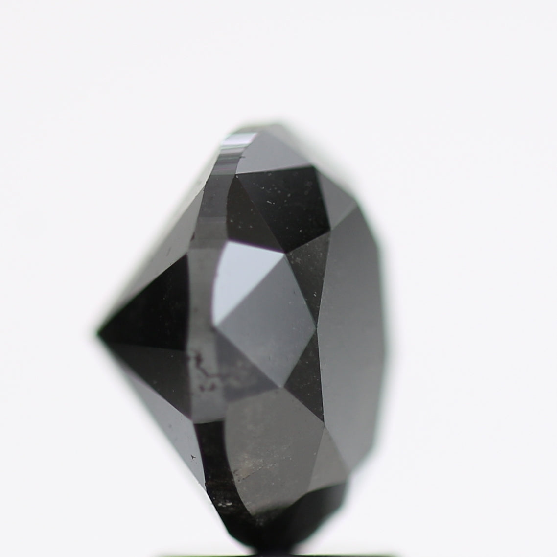 3.86 Carat Fancy Black Round Brilliant Diamond GIA Certified