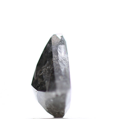 1.32 Carat Natural Loose Fancy Gray Trillion Cut Salt Pepper Diamond - Blackdiamond