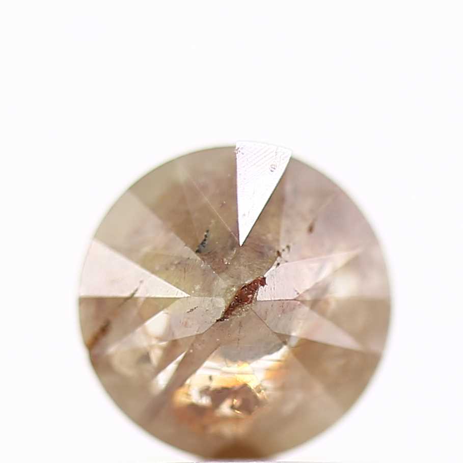 0.98 Carat Orange Rustic Diamond Round Shape Natural Diamond 6.20 MM - Blackdiamond