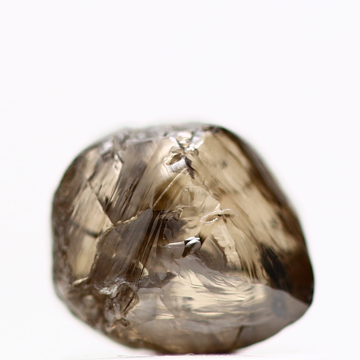 0.80 Carat Natural Chocolate Brown Crystal Raw Rough Diamond 5.65 MM - Blackdiamond