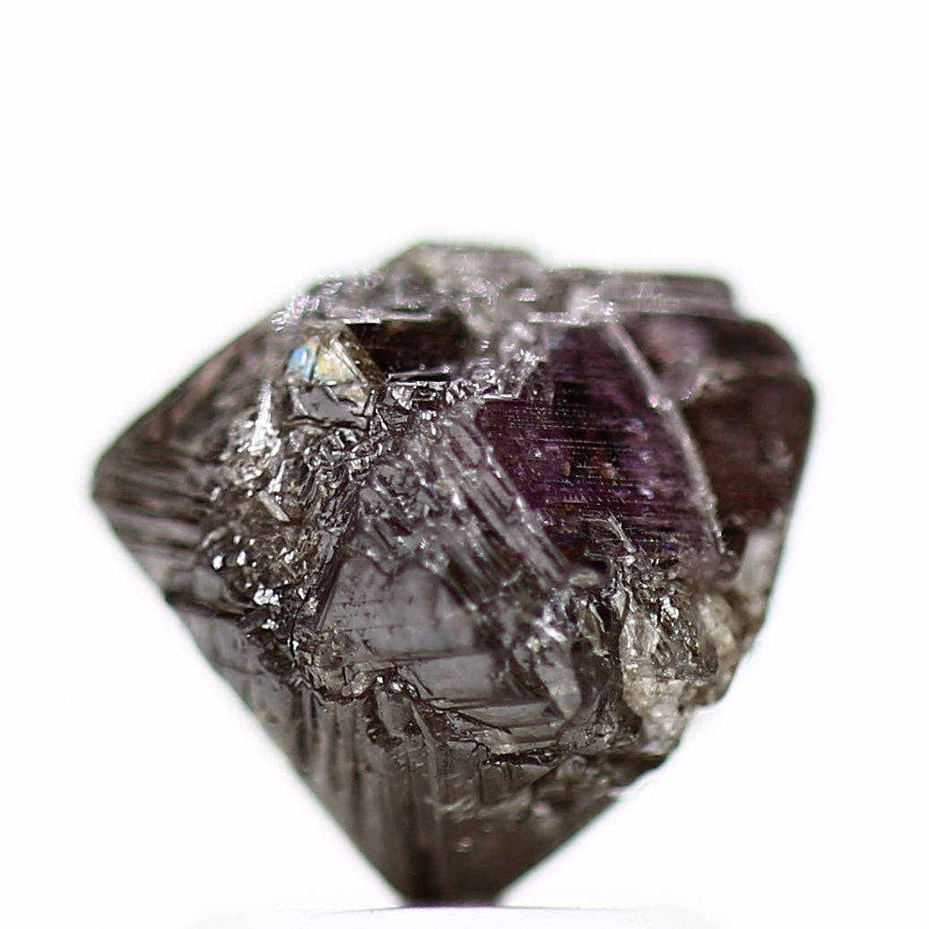 2.16 Carat Fancy Pink Purple Octahedron Raw Rough Natural Diamond 7 MM - Blackdiamond