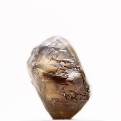 0.86 Carat Natural Cognac Brown Octahedron Uncut Rough Diamond 5.40 MM - Blackdiamond