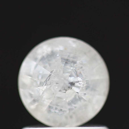 1.24 Carat Natural White Round Real Salt & Pepper Diamond 6.02 MM - Blackdiamond