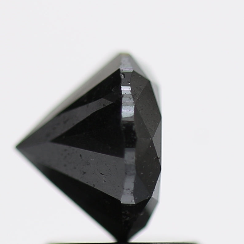 1.45 Carat Fancy Black Round Brilliant Diamond GIA Certified