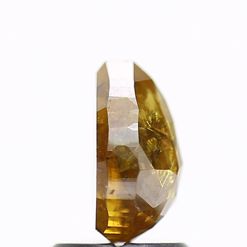 1.33 Carat Pear Salt and Pepper Diamond Natural Yellow 7.6 MM