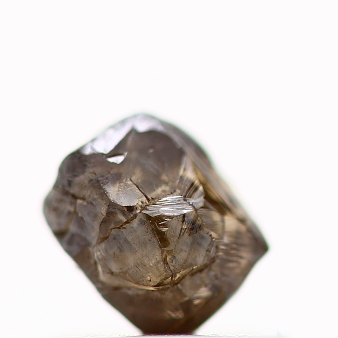 0.69 Carat Fancy Brown Crystal Uncut Raw Rough Natural Diamond 5 MM - Blackdiamond