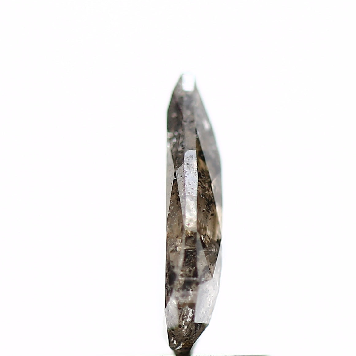 0.78 Carat Natural Pear Salt and Pepper Diamond