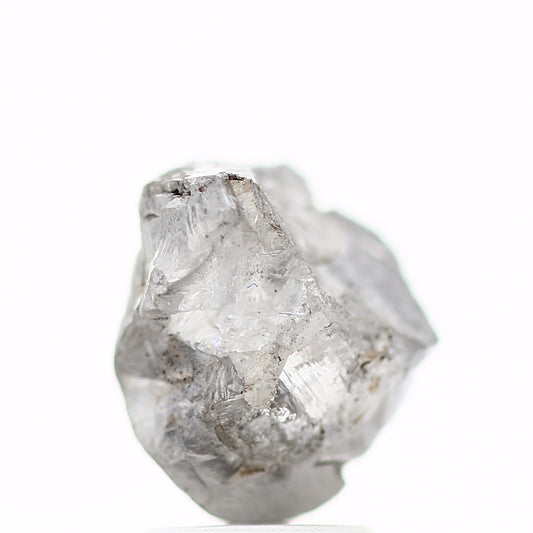 3.33 Carat Natural Gray Crystal Raw Rough Diamond 9.24 MM - Blackdiamond