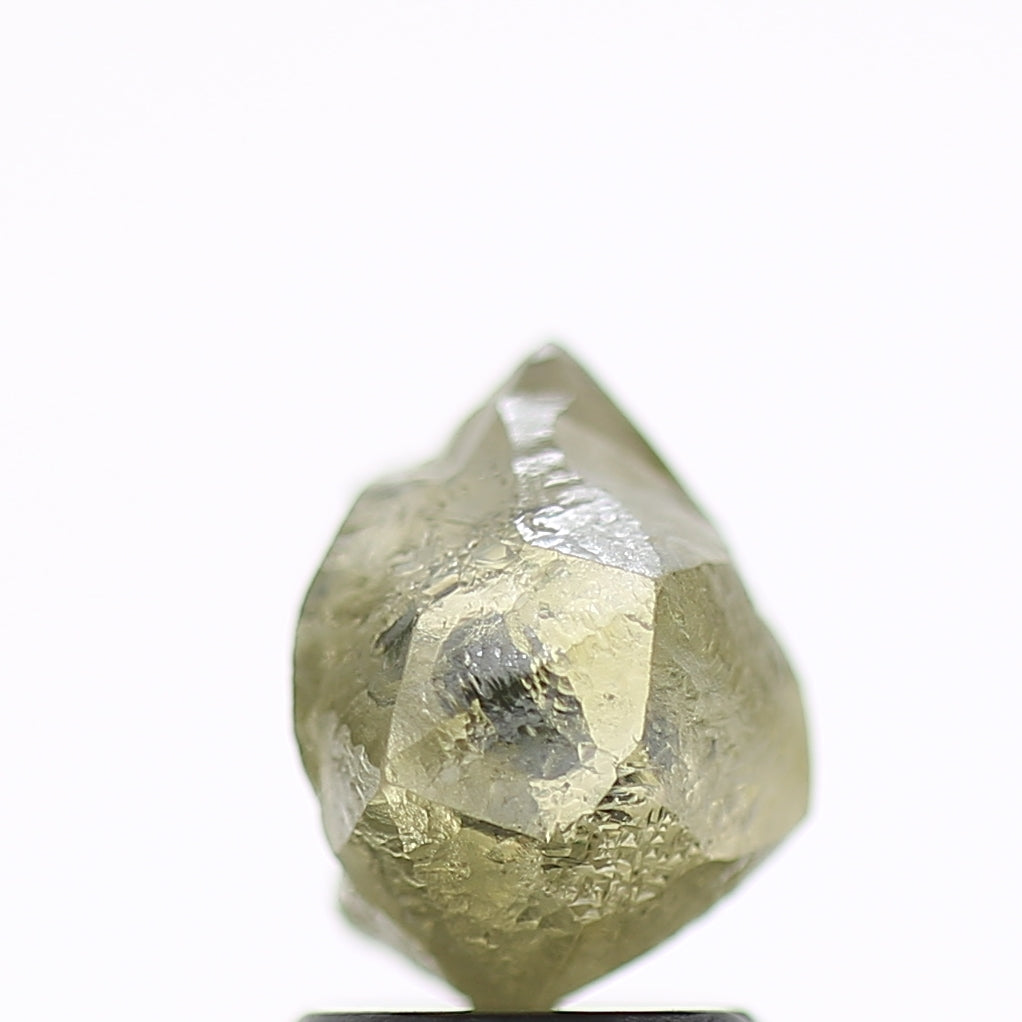 2.25 Carat Natural Fancy Green Yellow Clear Rough Diamond 8 MM