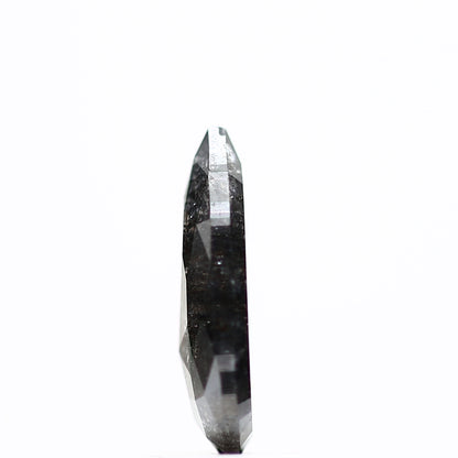 0.74 Carat Natural Gray Diamond Salt and Pepper Pear Diamond 9.20 MM