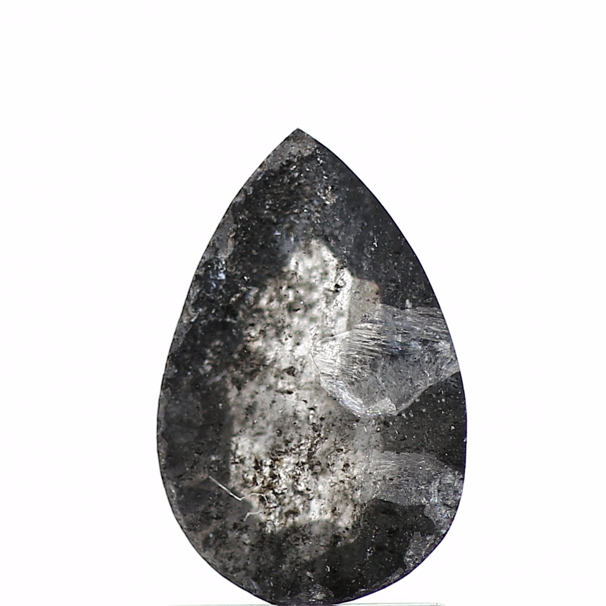 1.17 Carat Natural Pear Loose Salt and Pepper Diamond