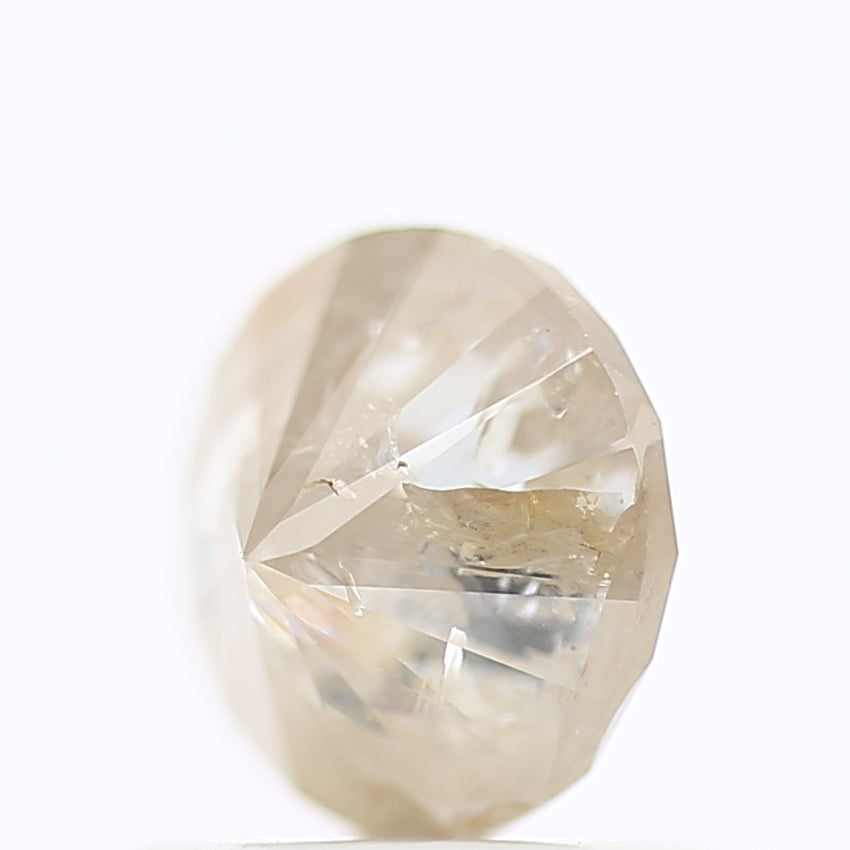 0.93 Carat Natural Icy Round Cut Salt And Pepper Diamond 5.91 MM