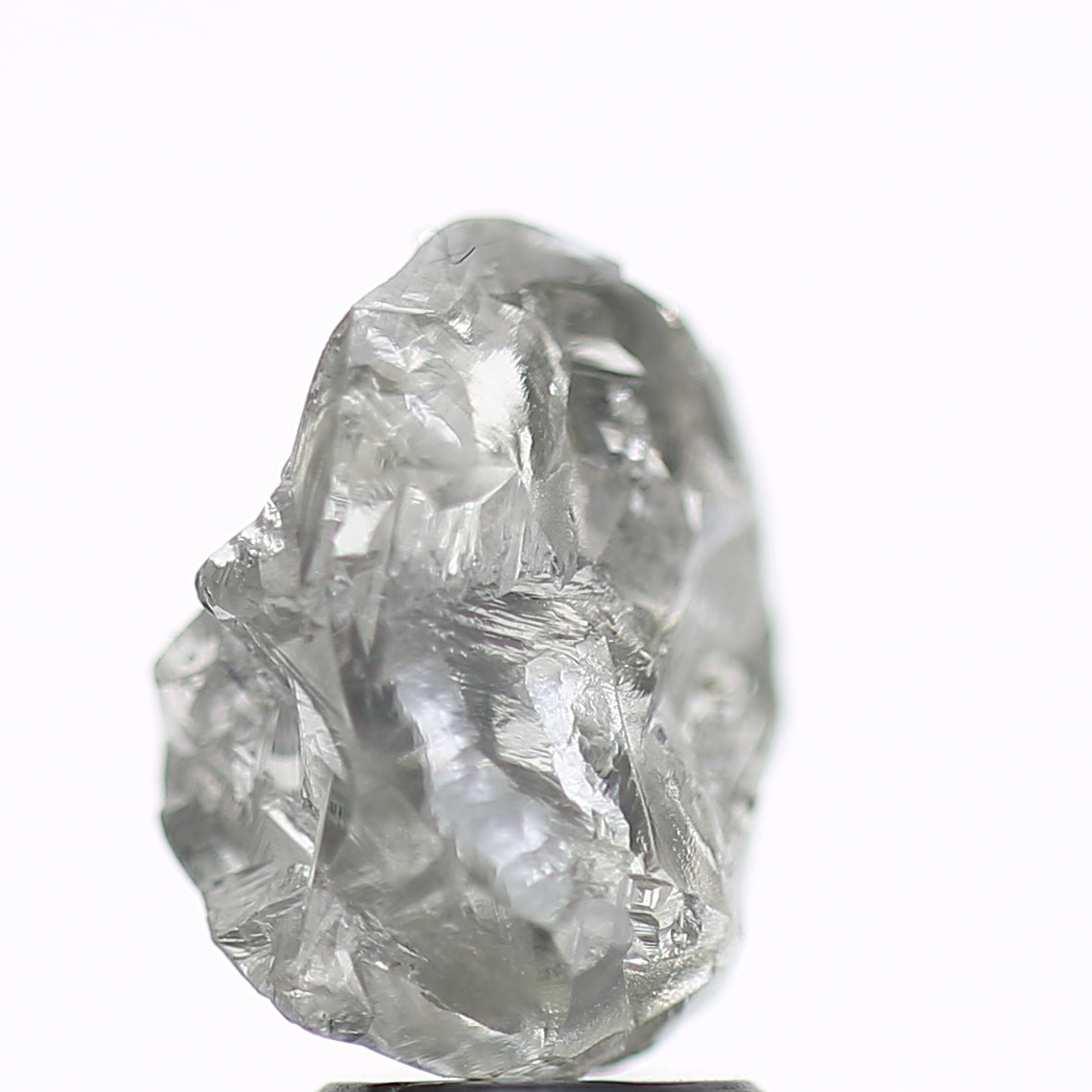 3.86 Carat Natural Fancy Grey Rough Diamond 11 MM