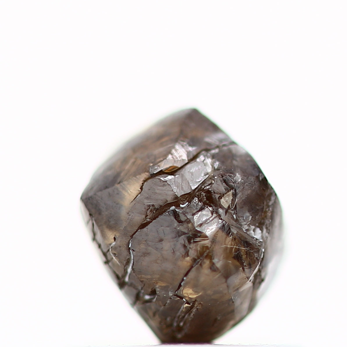 0.92 Carat Fancy Brown Uncut Raw Natural Rough Diamond 5.10 MM - Blackdiamond