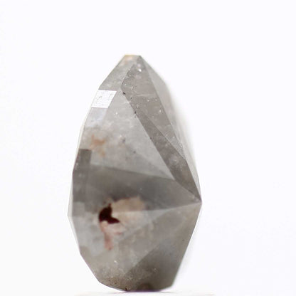 2.14 Carat Natural Fancy Gray Rustic Pear Diamond