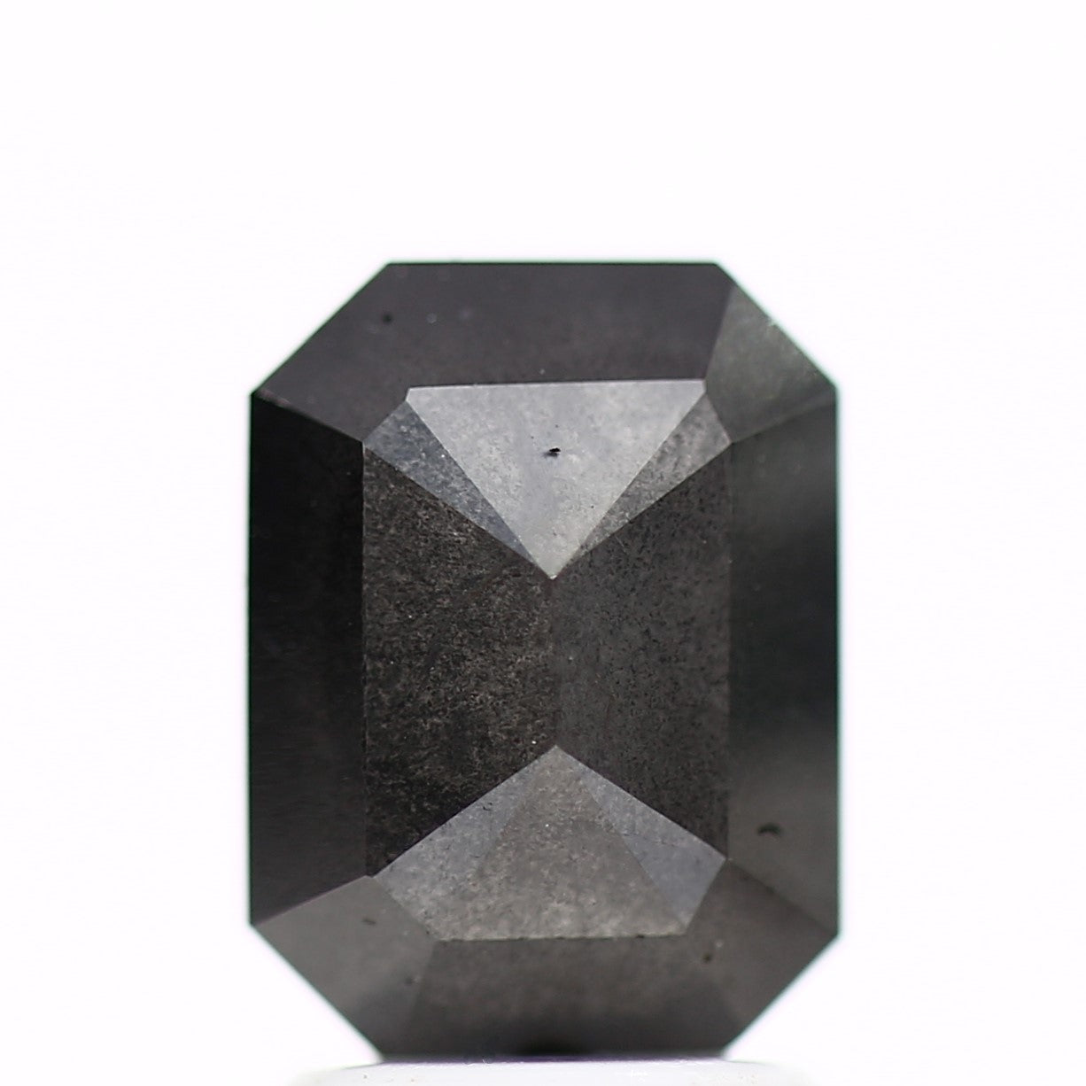 2.35 Carat Natural Emerald Fancy Black Salt and Pepper Diamond 8.56 MM - Blackdiamond