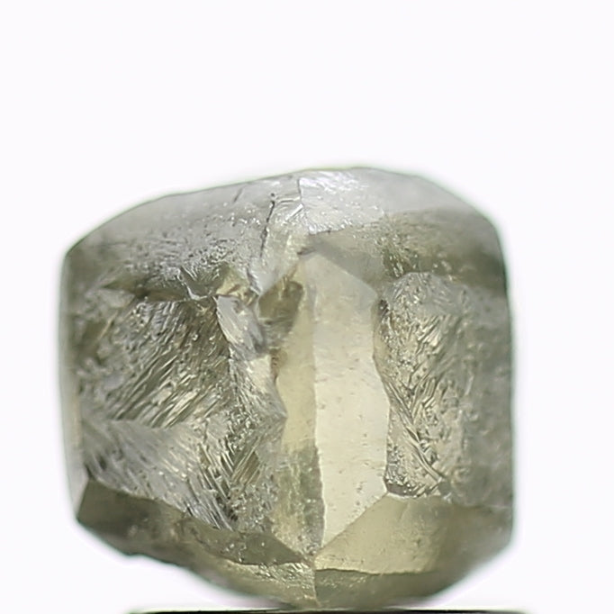 2.10 Carat Natural Fancy Greenish Grey Rough Diamond 5.6 MM
