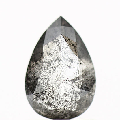 rose cut salt and pepper diamond