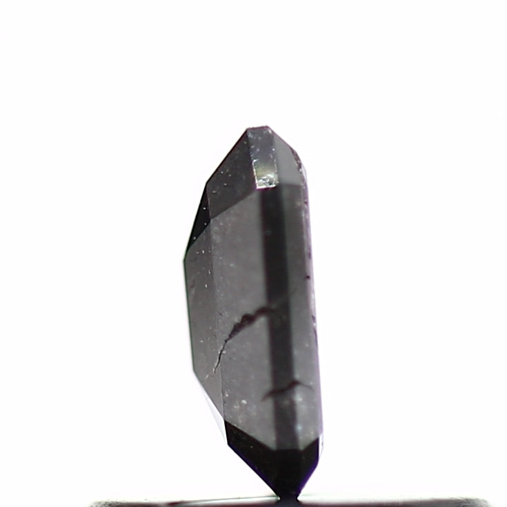 0.38 Carat 5.15 MM Natural Loose Black Emerald Salt and Pepper Diamond - Blackdiamond