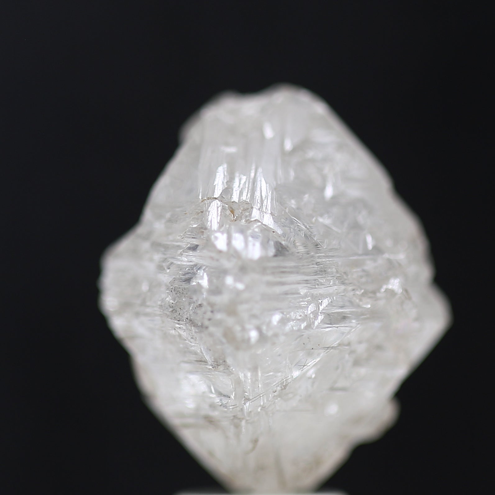 11 Carat Natural White Rough Diamond Octahedron Shape 11 MM