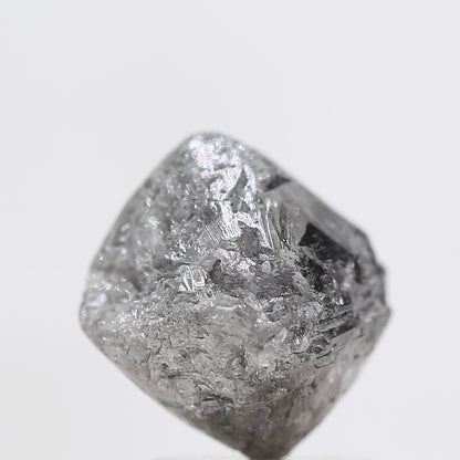 2.81 Carat Fancy Gray Octahedron Rough Natural Diamond 7.20 MM - Blackdiamond