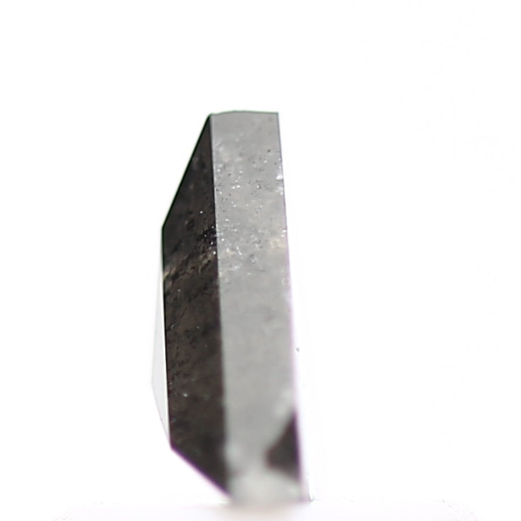 0.62 Carat 5 MM Natural Fancy Gray Triangle Salt and Pepper Diamond - Blackdiamond