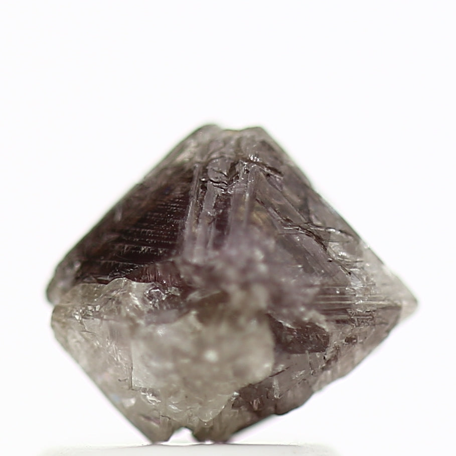 1.63 Carat Fancy Pink Purple Octahedron Rough Natural Diamond 7 MM - Blackdiamond