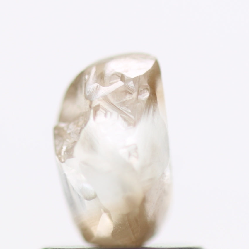 1.25 Carat Fancy Champagne Brown Diamonds Rough Natural 6.53 MM
