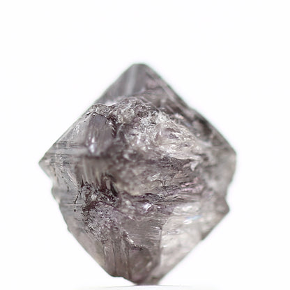 2.51 Carat Fancy Purple Pink Octahedron Rough Natural Diamond 8.60 MM - Blackdiamond