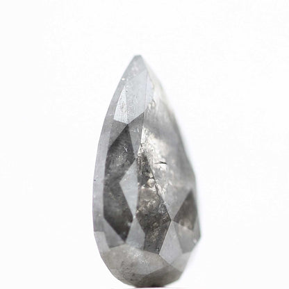 1.75 Carat Fancy Gray Diamond Pear Rose Cut Natural Diamond For Ring