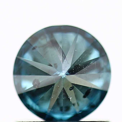 0.81 Carat Fancy Blue Diamond Round Cut Natural Loose Diamond 5.7 MM - Blackdiamond