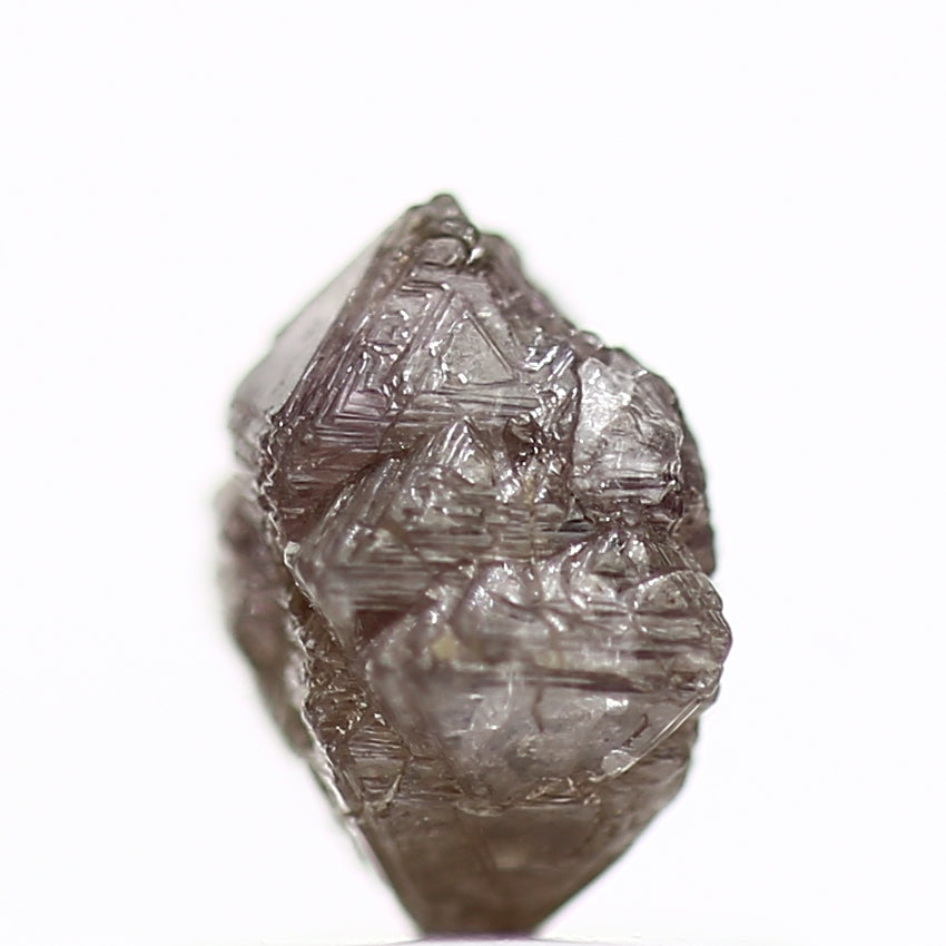 0.97 Carat Rare Purple Pink Octahedron Rough Raw Diamond 6.10 MM - Blackdiamond