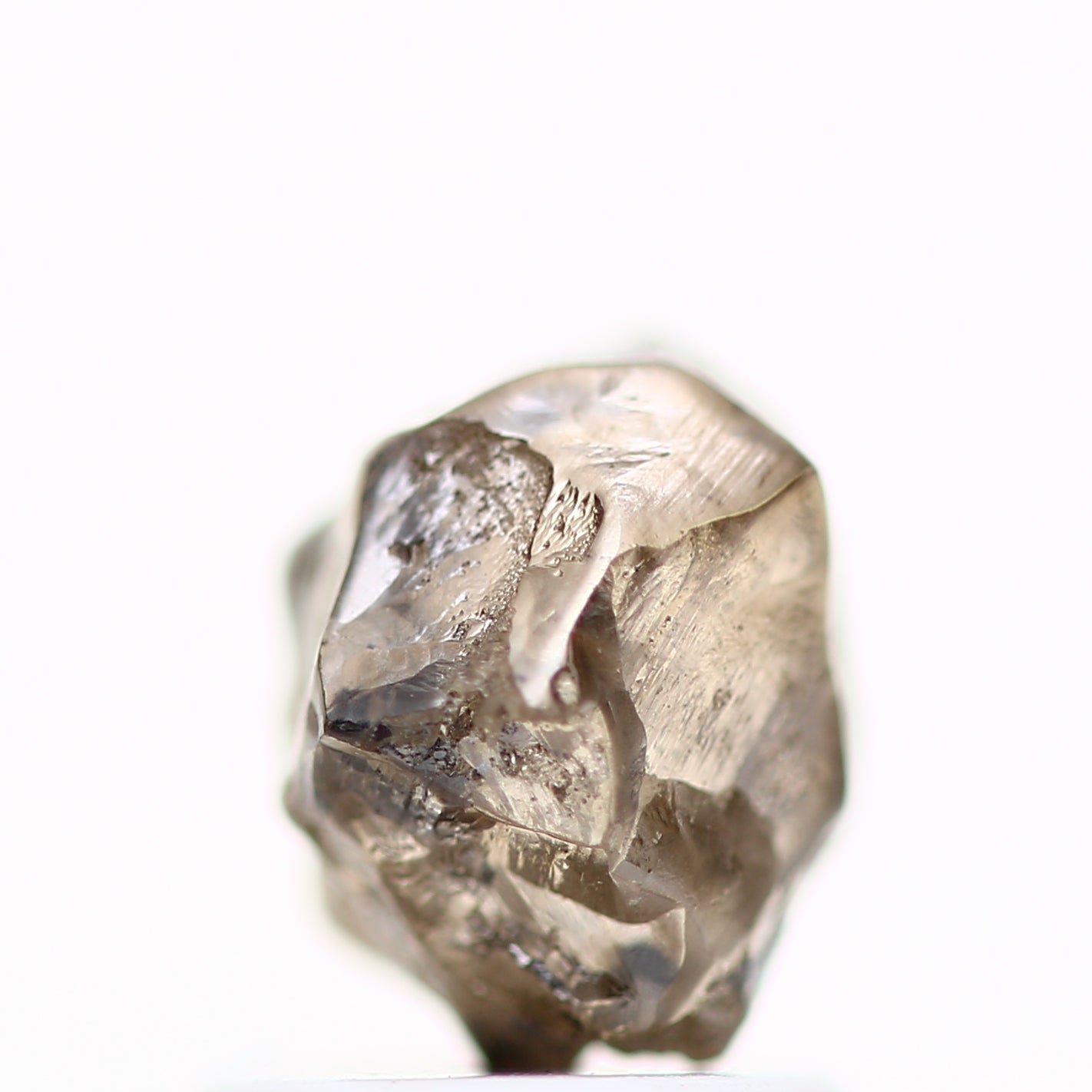 1.71 Carat Brown Earth Mined Conflict Free Raw Rough Diamond 6.90 MM - Blackdiamond