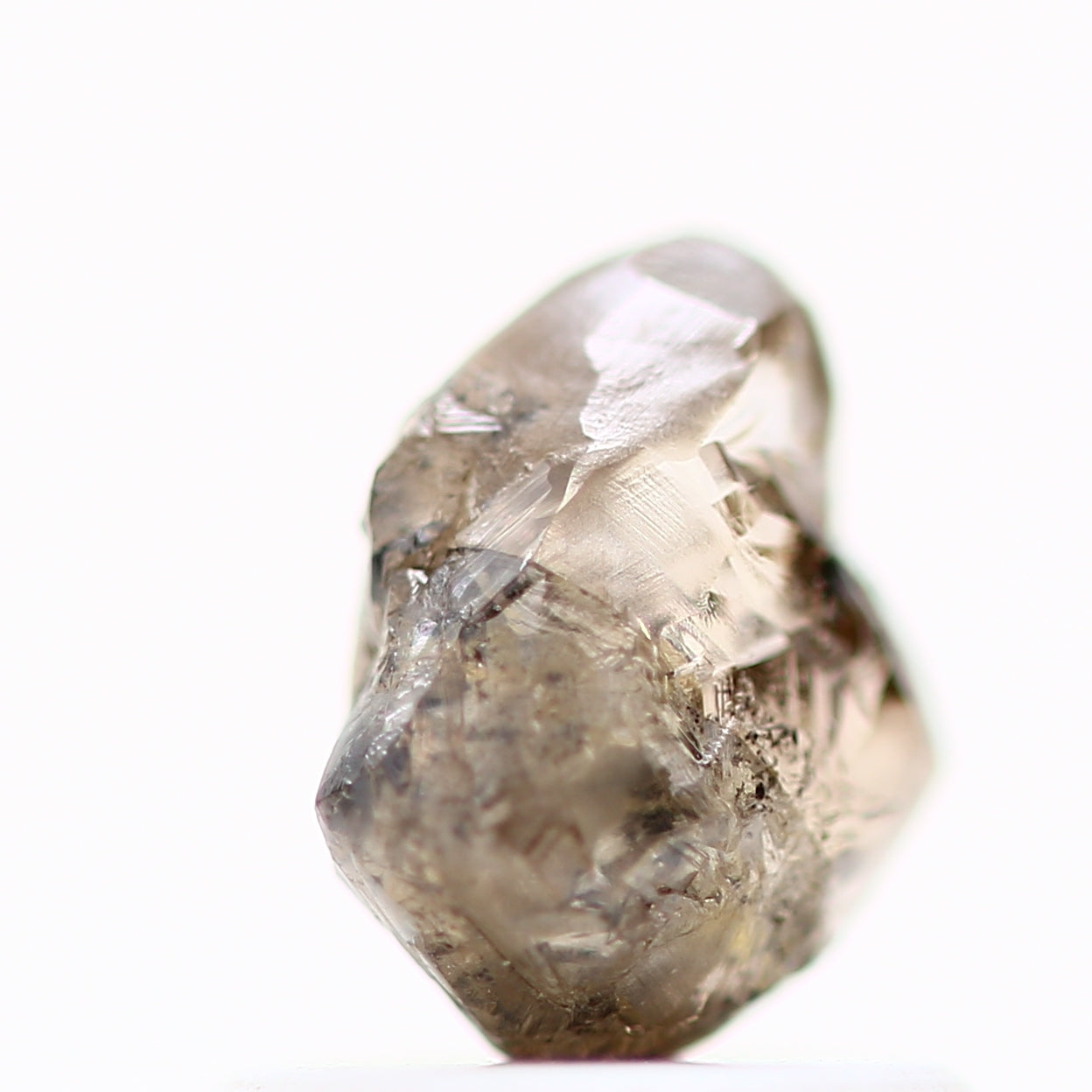 0.93 Carat Natural Champagne Brown Crystal Raw Rough Diamond 6.60 MM - Blackdiamond