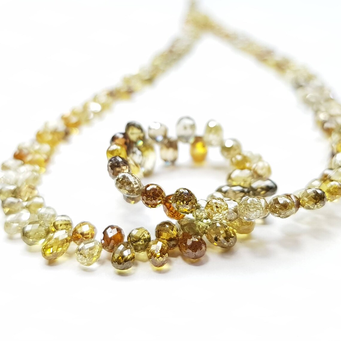 briolette beads diamond