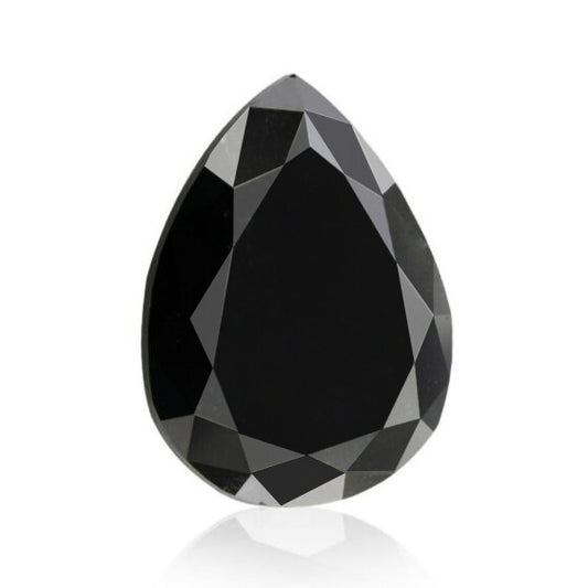 6 Ct Pear Shape Black Diamond For Big Diamond Engagement Ring Pendant Necklace
