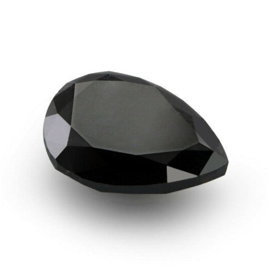 6 Ct Pear Shape Black Diamond For Big Diamond Engagement Ring Pendant Necklace - Blackdiamond