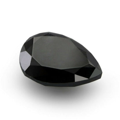 6 Ct Pear Shape Black Diamond For Big Diamond Engagement Ring Pendant Necklace - Blackdiamond