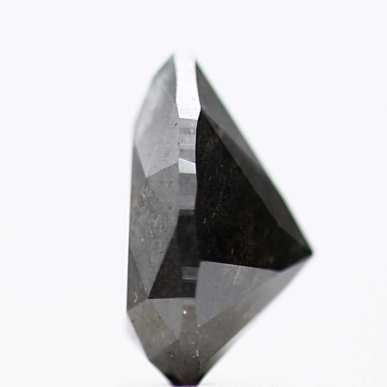 0.70 Carat Natural Black Diamond Pear Brilliant Diamond