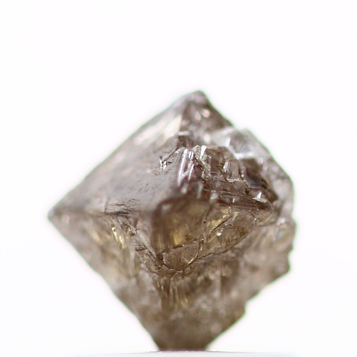 1.06 Carat Brown Octahedron Raw Natural Rough Diamond 6.5 MM - Blackdiamond